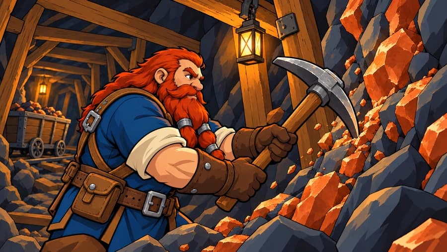 Mining guide illustration