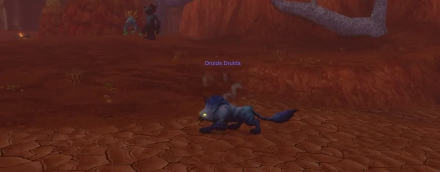 A Druid in Cat Form in the Forever beta.