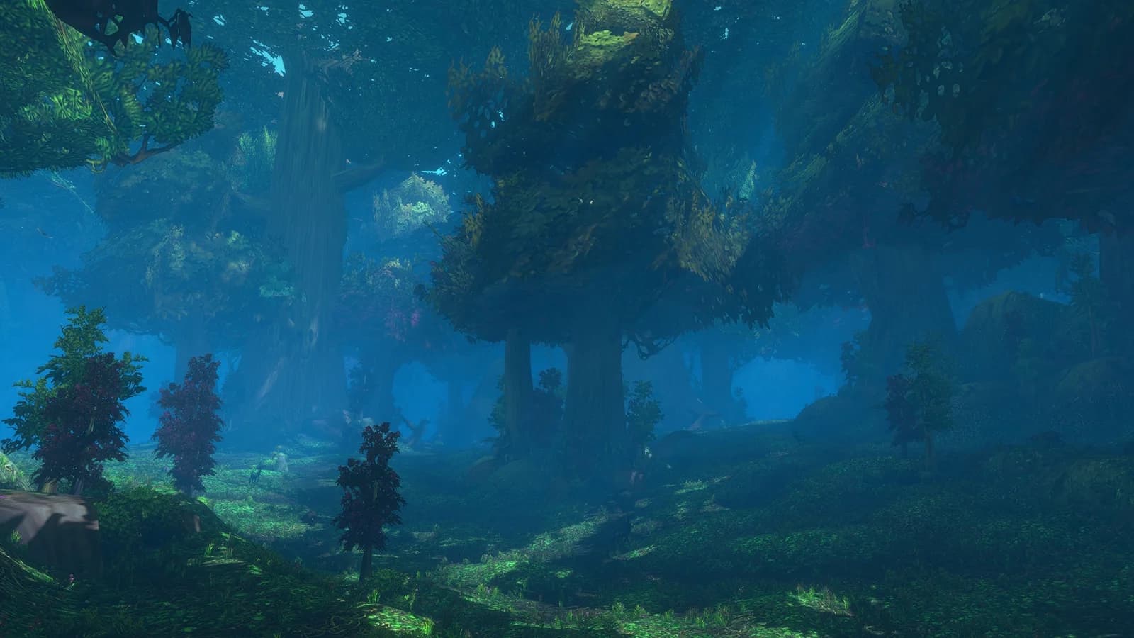 A forest in the World of Warcraft landscape
